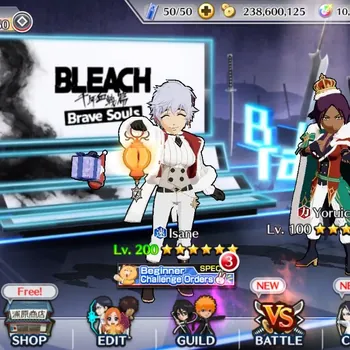 Bleach: Brave Souls Accounts Mid-Tier Global | 10K BP+5K Orb | Mid Story | Yoruichi Xmas22 | Isane Xmas24 | Aizen 5th