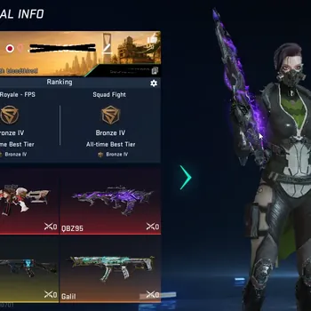 Blood Strike Accounts Collab Skin ASIA|1 eternal:qbz95-Whisper|1 collab:M4A1|1 ultra:Galil|3