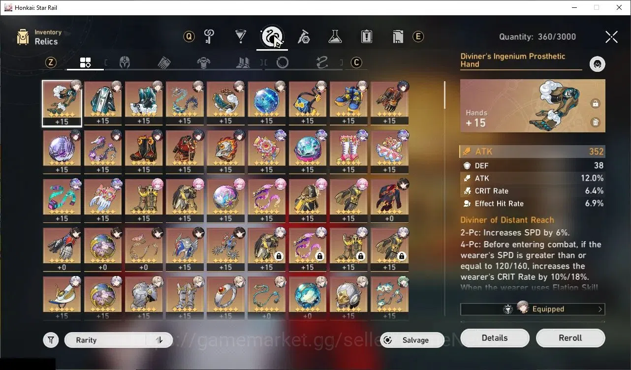 Honkai Star Rail Accounts ASIA|TL 65|11 Limited|(SW Lv999,Archer)+Sign,Morte image 7
