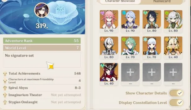 Genshin Impact Accounts ASIA|AR 55|9 Limited +1[5* Weapon]|AyakaC1,Arlecch image 2