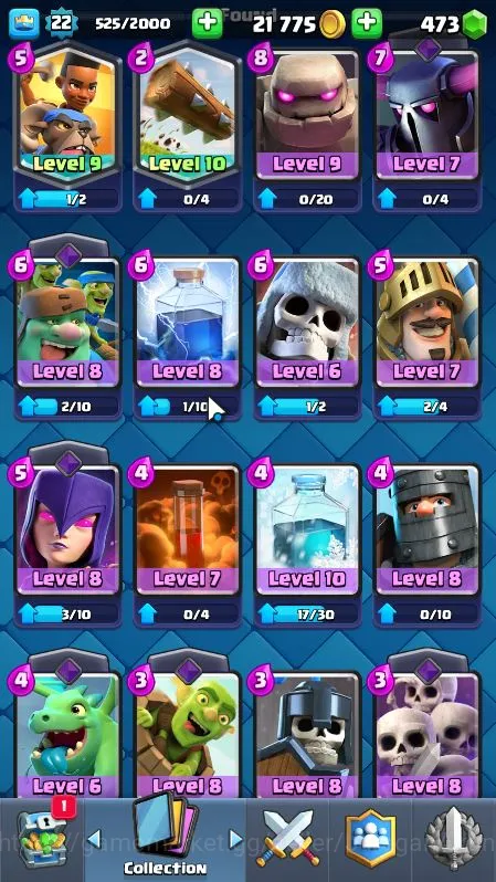 Clash Royale Accounts Starter Lvl 22|Trophy 3643|KTL 9|Limited Skin|Card 66|2 EVO,2 Legend,15 Epic,23 Rare,26 Common|Take 4