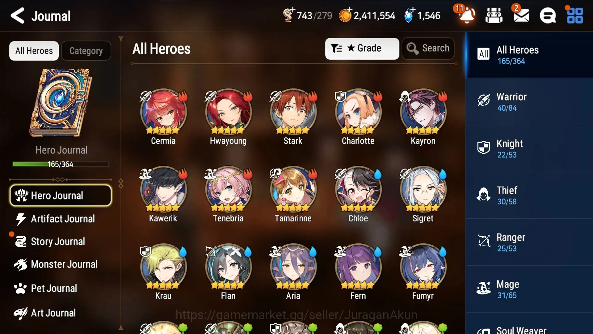 Epic Seven Accounts Mid-Tier Global UnVerif|13ML(BArunka,HarSetti,Tenebria,Cermia)(Colab:Stark,Fern)1,5STone(ES2904) 3