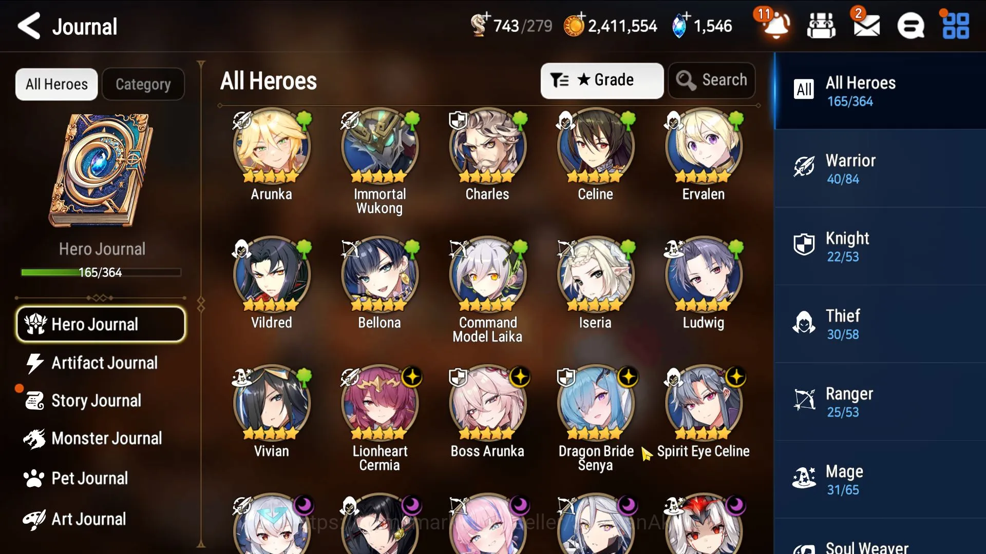 Epic Seven Accounts Mid-Tier Global UnVerif|13ML(BArunka,HarSetti,Tenebria,Cermia)(Colab:Stark,Fern)1,5STone(ES2904) 4