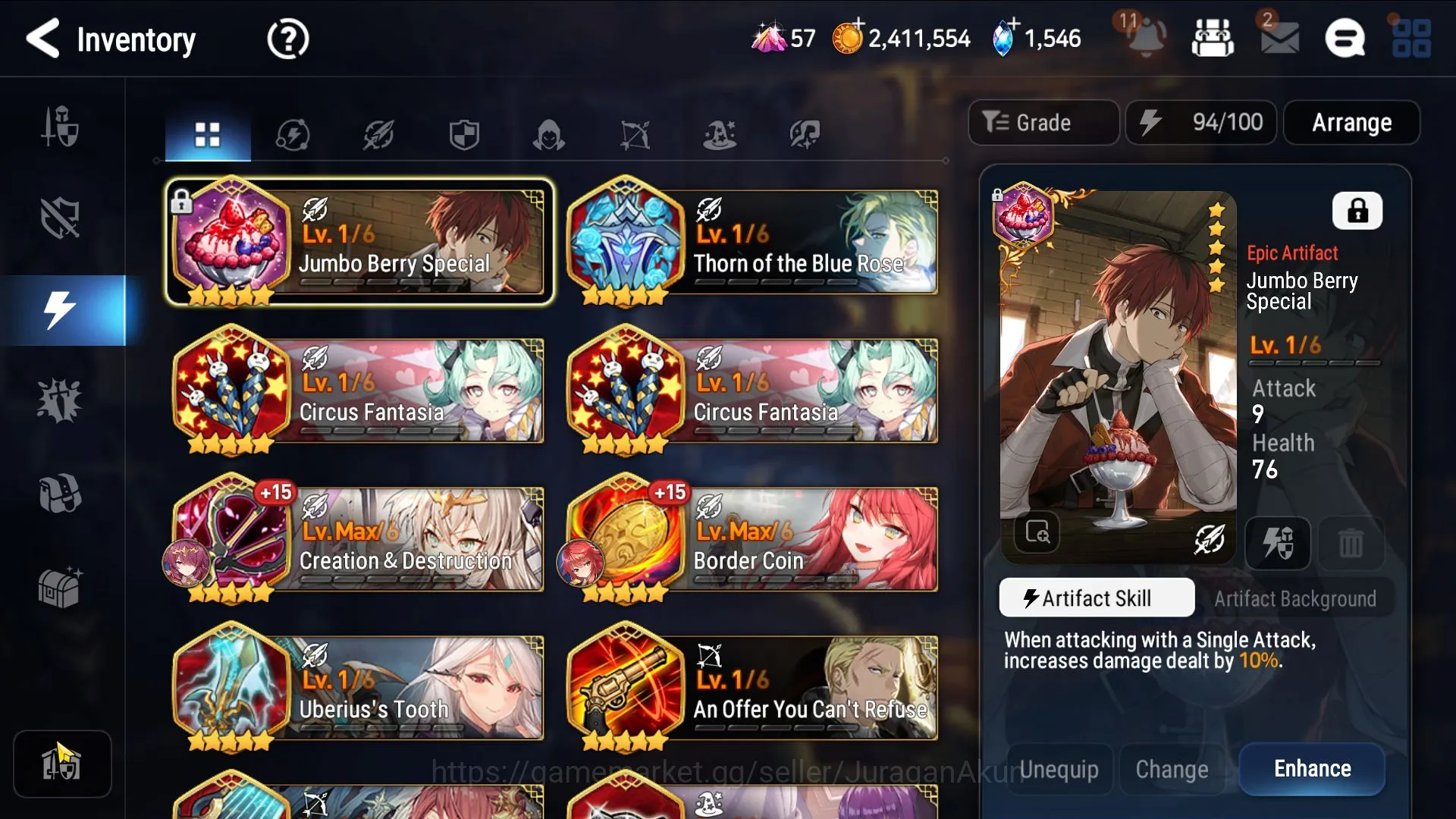 Epic Seven Accounts Mid-Tier Global UnVerif|13ML(BArunka,HarSetti,Tenebria,Cermia)(Colab:Stark,Fern)1,5STone(ES2904) 9