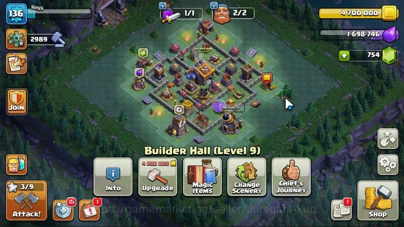 Clash of Clans Accounts Mid-Tier TH 12 - BH 9|LV 136|Limited Hero Skin|HH 6|BK 42,AQ 41,GW 26,MP 31,RC 0|CN OFF|Protect 3
