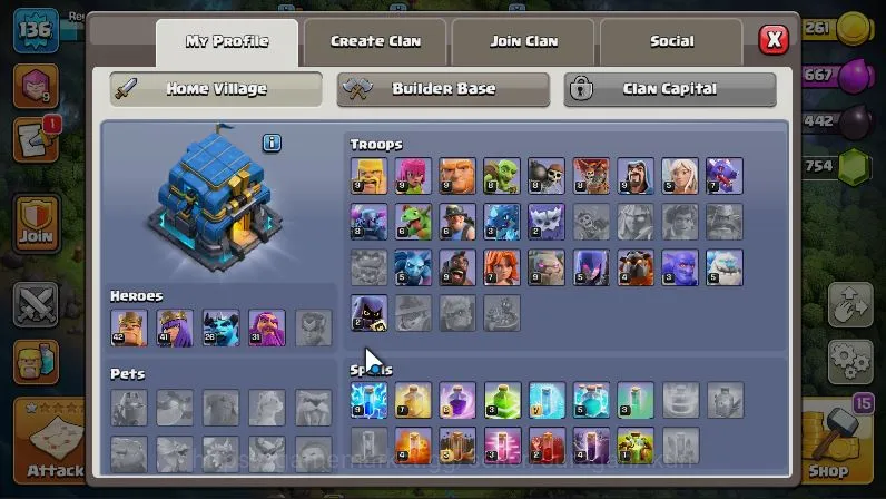 Clash of Clans Accounts Mid-Tier TH 12 - BH 9|LV 136|Limited Hero Skin|HH 6|BK 42,AQ 41,GW 26,MP 31,RC 0|CN OFF|Protect 4