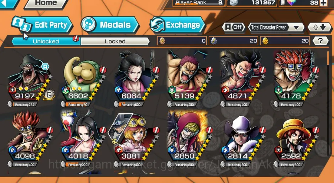 One Piece Bounty Rush Accounts Mid-Tier 1 Ex ( Ex Kurohige |Full access| Android+IOS| Check SS (OPBR721) 2