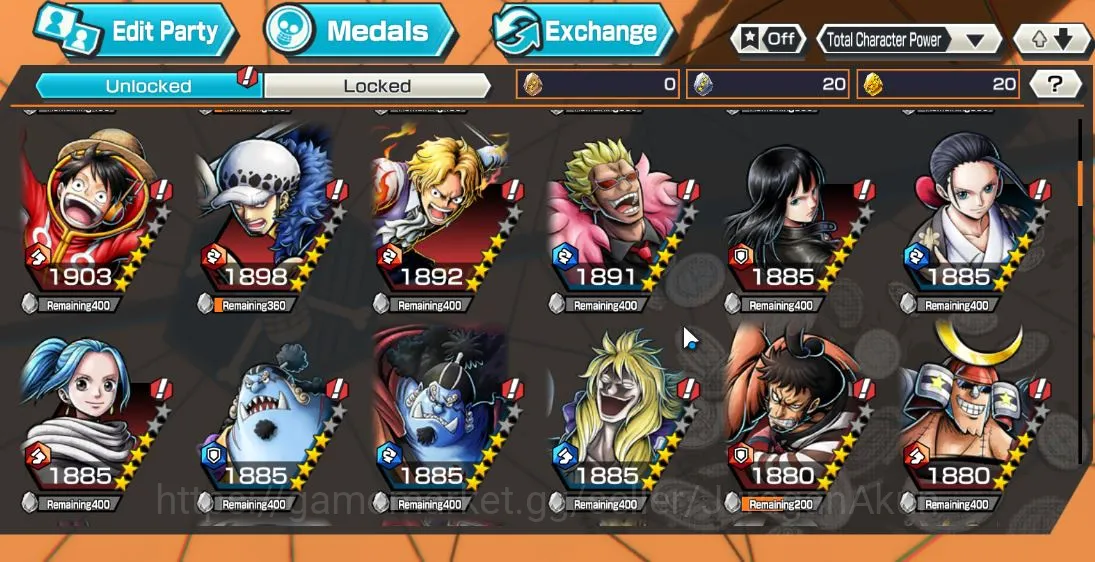 One Piece Bounty Rush Accounts Mid-Tier 1 Ex ( Ex Kurohige |Full access| Android+IOS| Check SS (OPBR721) 5