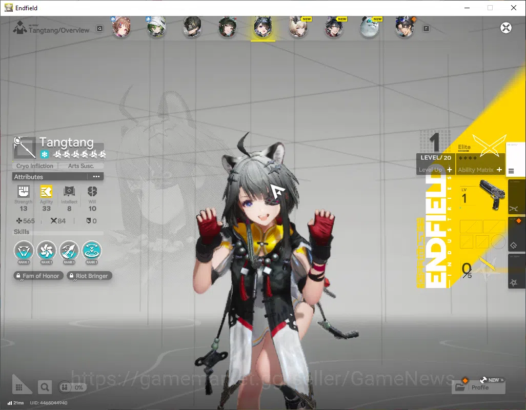 Arknights: Endfield Accounts ASIA|Lv8|SSR4 (2Limit)+ 4(*6Weapon)|Zhuang Fangyi, image 4
