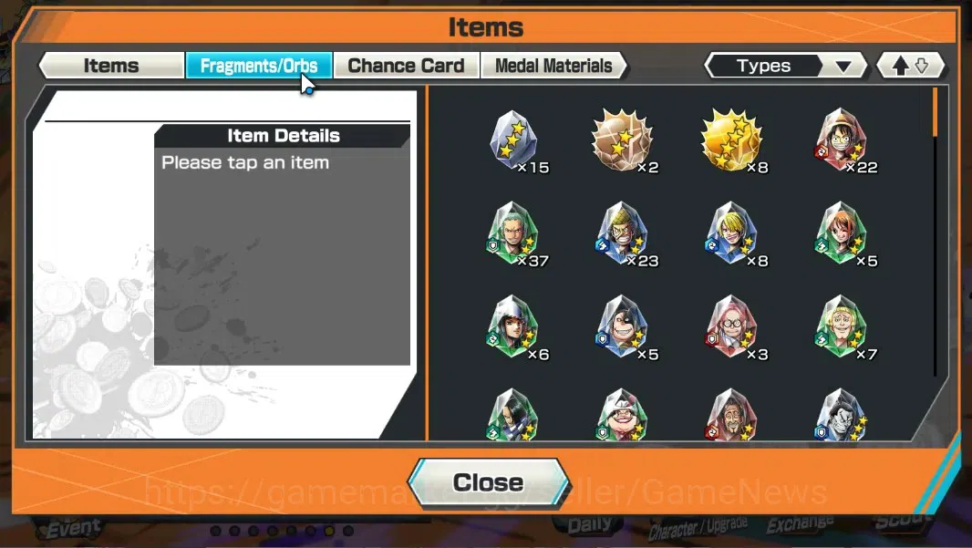 One Piece Bounty Rush Accounts Global|1 EX|Great Pirate Gol D. Roger|423 Crystal| image 10