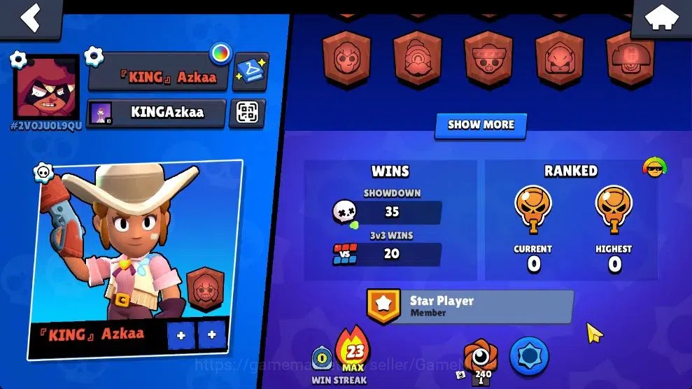 Brawl Stars Accounts 1016 Trophy|14 Brawlers 4 Max Lvl [Edgar,Penny,Ric image 3