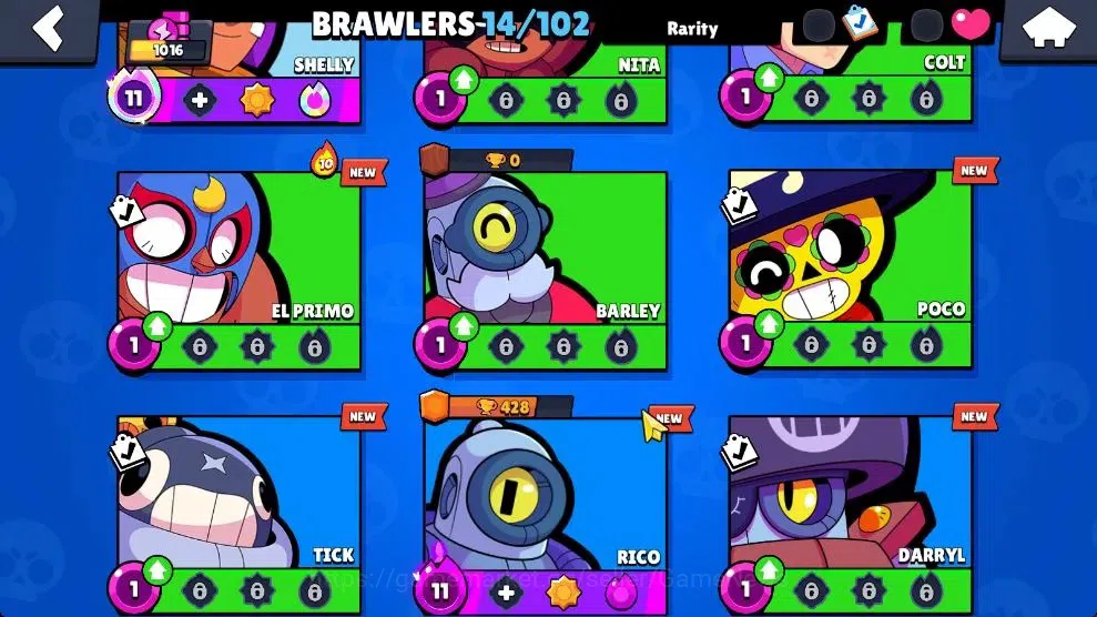Brawl Stars Accounts 1016 Trophy|14 Brawlers 4 Max Lvl [Edgar,Penny,Ric image 6