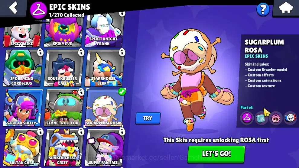 Brawl Stars Accounts 1016 Trophy|14 Brawlers 4 Max Lvl [Edgar,Penny,Ric image 7