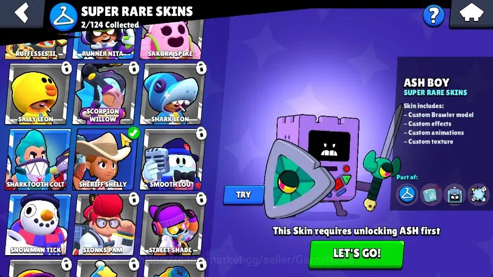 Brawl Stars Accounts 1016 Trophy|14 Brawlers 4 Max Lvl [Edgar,Penny,Ric image 8