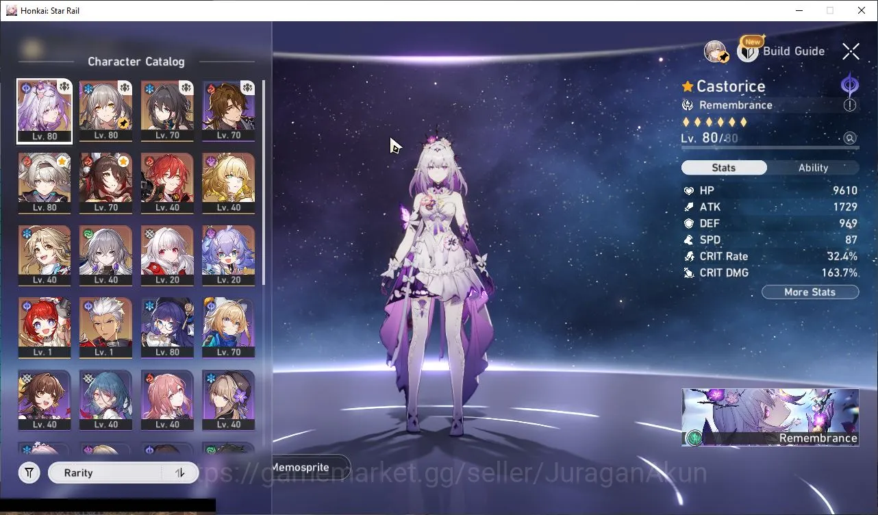 Honkai Star Rail Accounts Mid Game ASIA|TL62|7 Limited[(Firefly+Sign,Castorice+Sign,Ruan 3