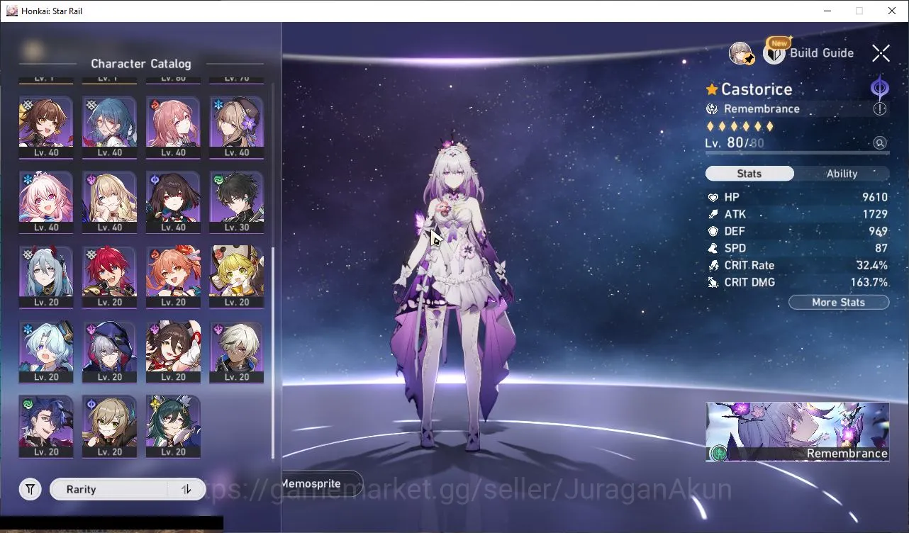 Honkai Star Rail Accounts Mid Game ASIA|TL62|7 Limited[(Firefly+Sign,Castorice+Sign,Ruan 4
