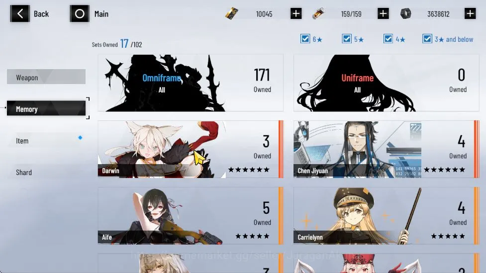 Punishing: Gray Raven Accounts NA | Starter with 10K BC+3.2K GoldenCard+8.9K Blue image 5