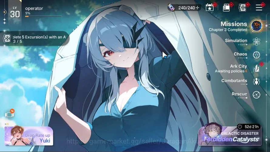Chaos Zero Nightmare Accounts GLOBAL Lv 30| 6SSR(KhalipeM1 HaruM1 Kayron Orlea M image 1