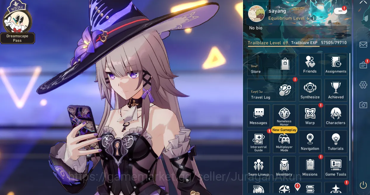 Honkai Star Rail Accounts End Game ASIA [TL69] 10 Limited (Aventurine+Sign, The Herta, Jingliu, Ruan Mei &ETC)+Bonus 2