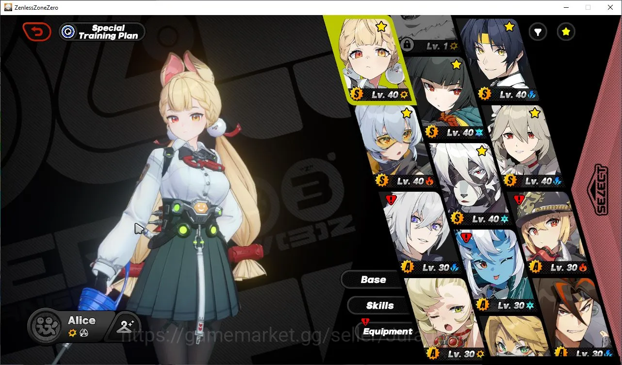 Zenless Zone Zero Accounts Mid-Game ASIA IK44|S2 CH1|3 Limit [Miyabi+Sign,Alice,Harumasa]+3 STD|5 S Boo|MC Belle|Take 2