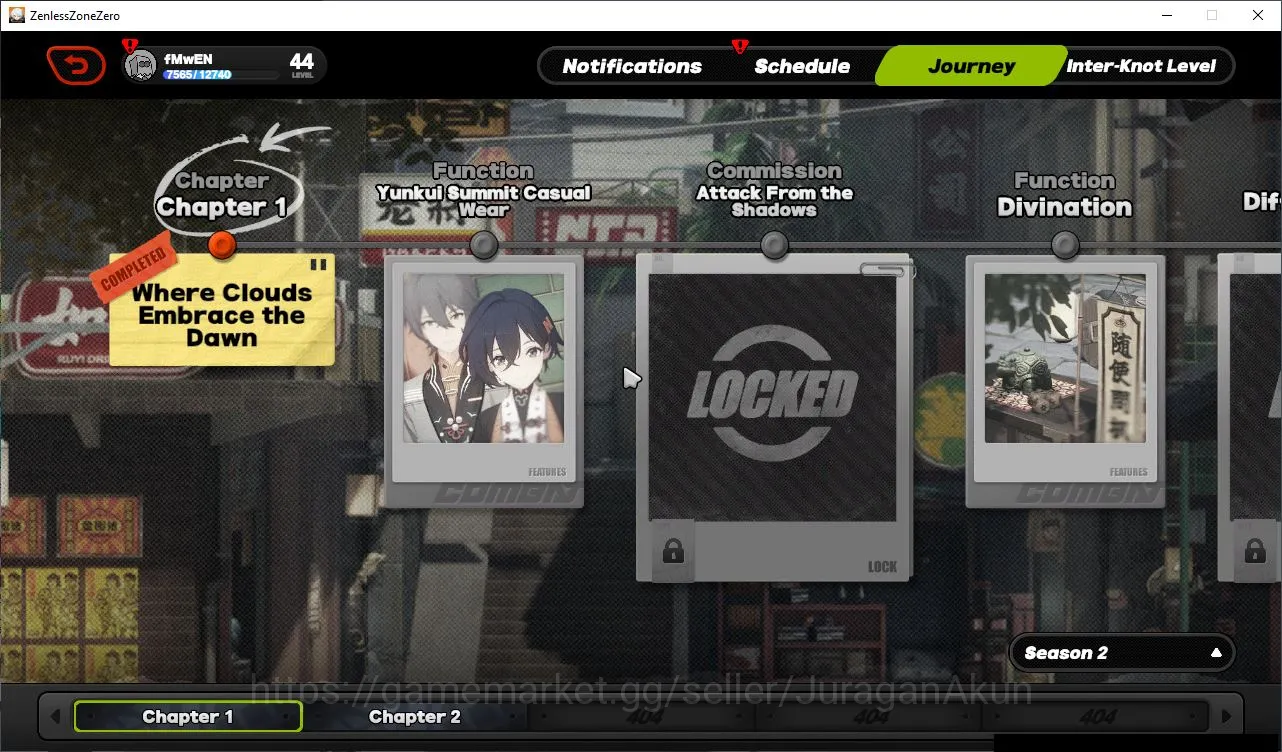 Zenless Zone Zero Accounts Mid-Game ASIA IK44|S2 CH1|3 Limit [Miyabi+Sign,Alice,Harumasa]+3 STD|5 S Boo|MC Belle|Take 5