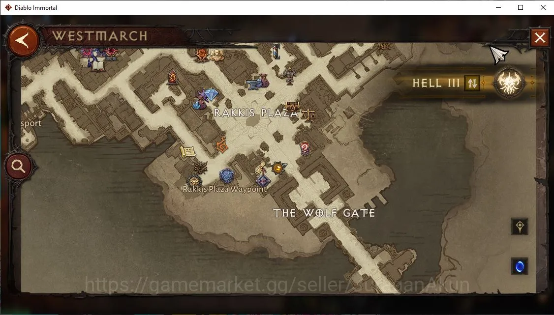 Diablo Immortal Accounts Mid-Tier SEA - Anu|Lv60(452)Blood Knight|29k CR|Reso 570|Hell III|Paragon Slayer|Hell 4