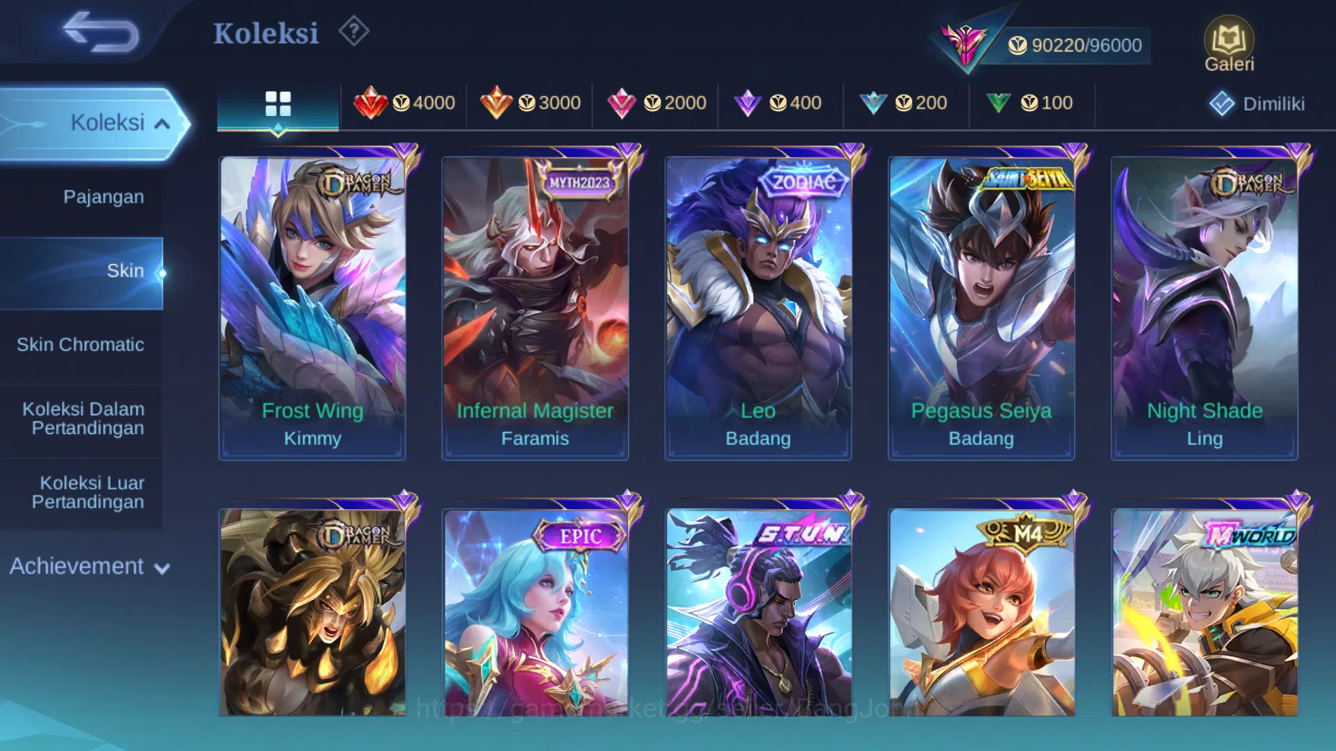 Mobile Legends: Bang Bang Accounts Hero 128 | Skin 327 | Legend Gusion | Abbys Alpha image 11
