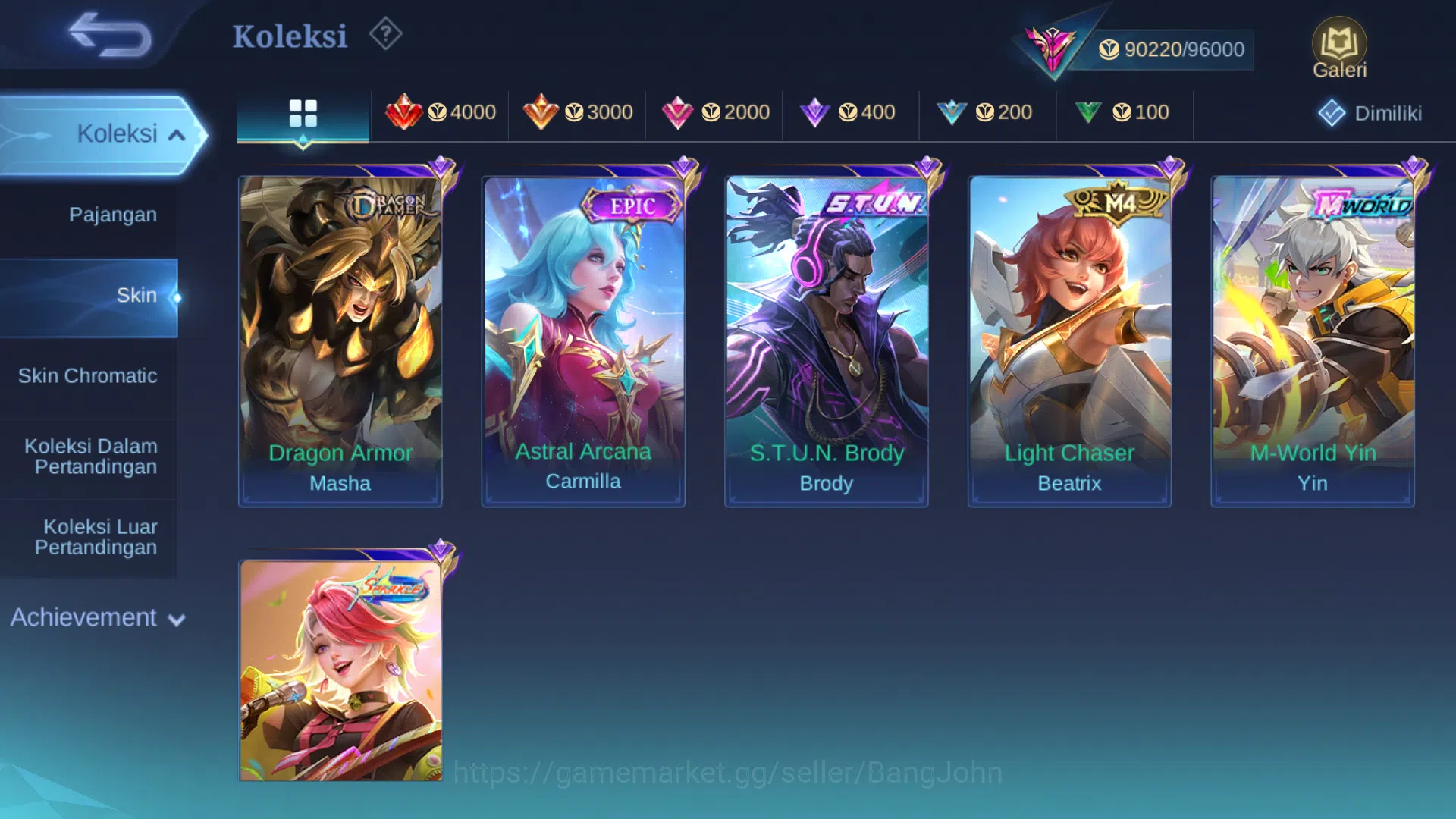 Mobile Legends: Bang Bang Accounts Hero 128 | Skin 327 | Legend Gusion | Abbys Alpha image 12