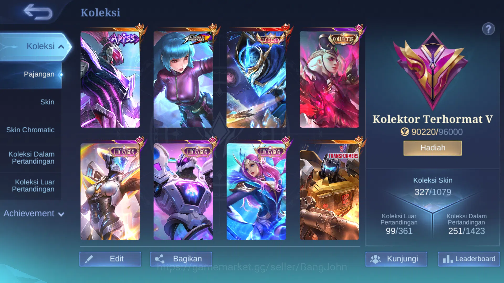 Mobile Legends: Bang Bang Accounts Hero 128 | Skin 327 | Legend Gusion | Abbys Alpha image 13