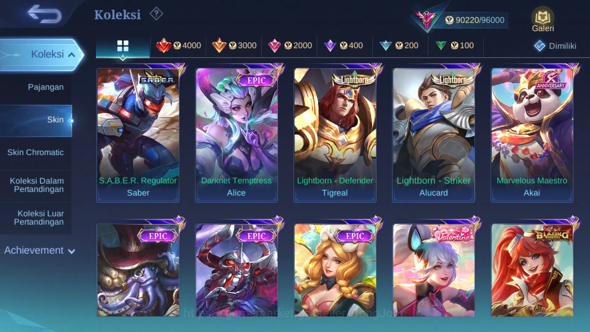 Mobile Legends: Bang Bang Accounts Hero 128 | Skin 327 | Legend Gusion | Abbys Alpha image 5