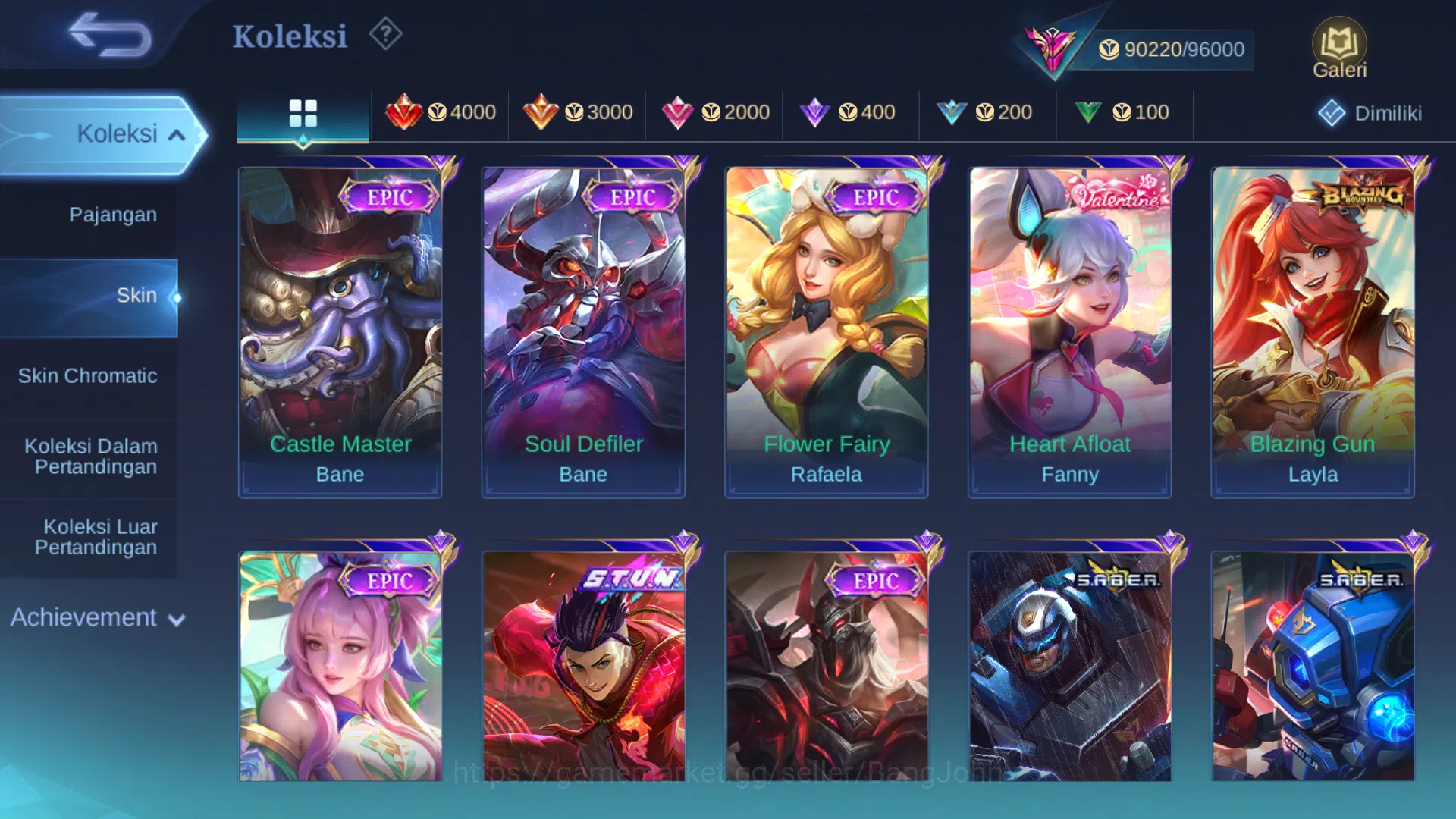 Mobile Legends: Bang Bang Accounts Hero 128 | Skin 327 | Legend Gusion | Abbys Alpha image 6