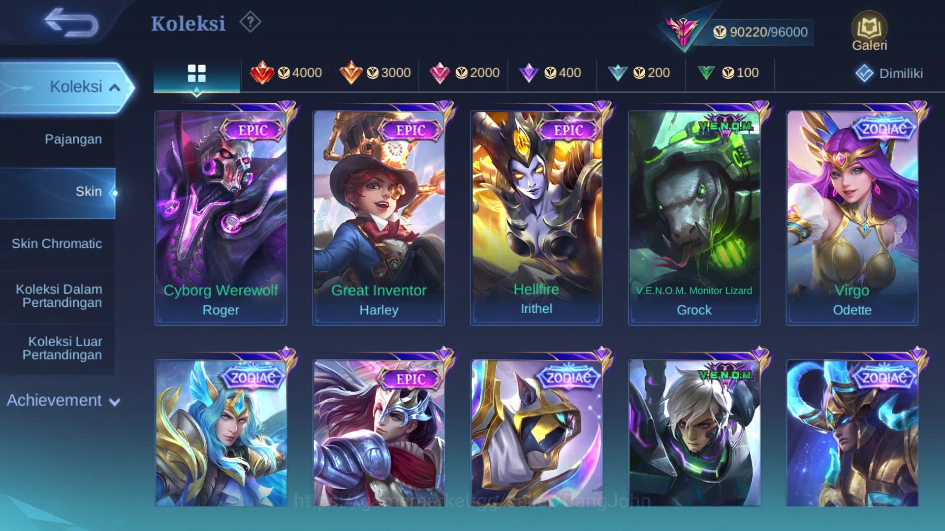 Mobile Legends: Bang Bang Accounts Hero 128 | Skin 327 | Legend Gusion | Abbys Alpha image 8