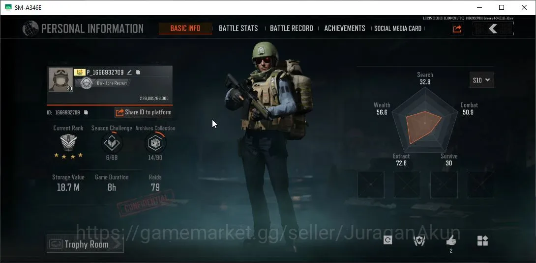 Arena Breakout Accounts Mid-Tier [MOBILE] Lvl 30|SV 18,7M|CV 17,6M| Sumek Reg Suit|Speed SQB MDR,AKS-74U,Peak AEK,Bore 3