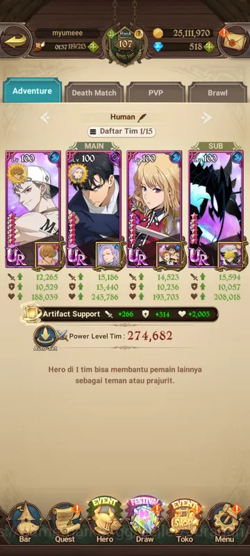 The Seven Deadly Sins: Grand Cross Accounts Endgame Asia |4M CC| 3LR + 9UR + Many Collabs + 518 Gems 4
