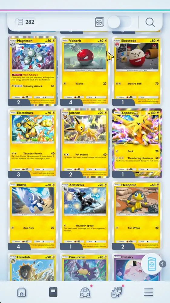 Pokémon TCG Pocket Mid-Level Lv 11 |Deck 282|5 Deck Ready| PikacuEX Crown, Zapd image 1