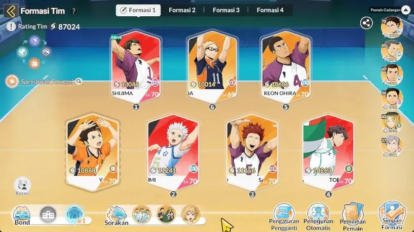 HAIKYU!! FLY HIGH Accounts SEA|Lvl 40|3 UR [Oikawa+Memo,Wakatoshi,Hoshiumi]+13 SSR 4