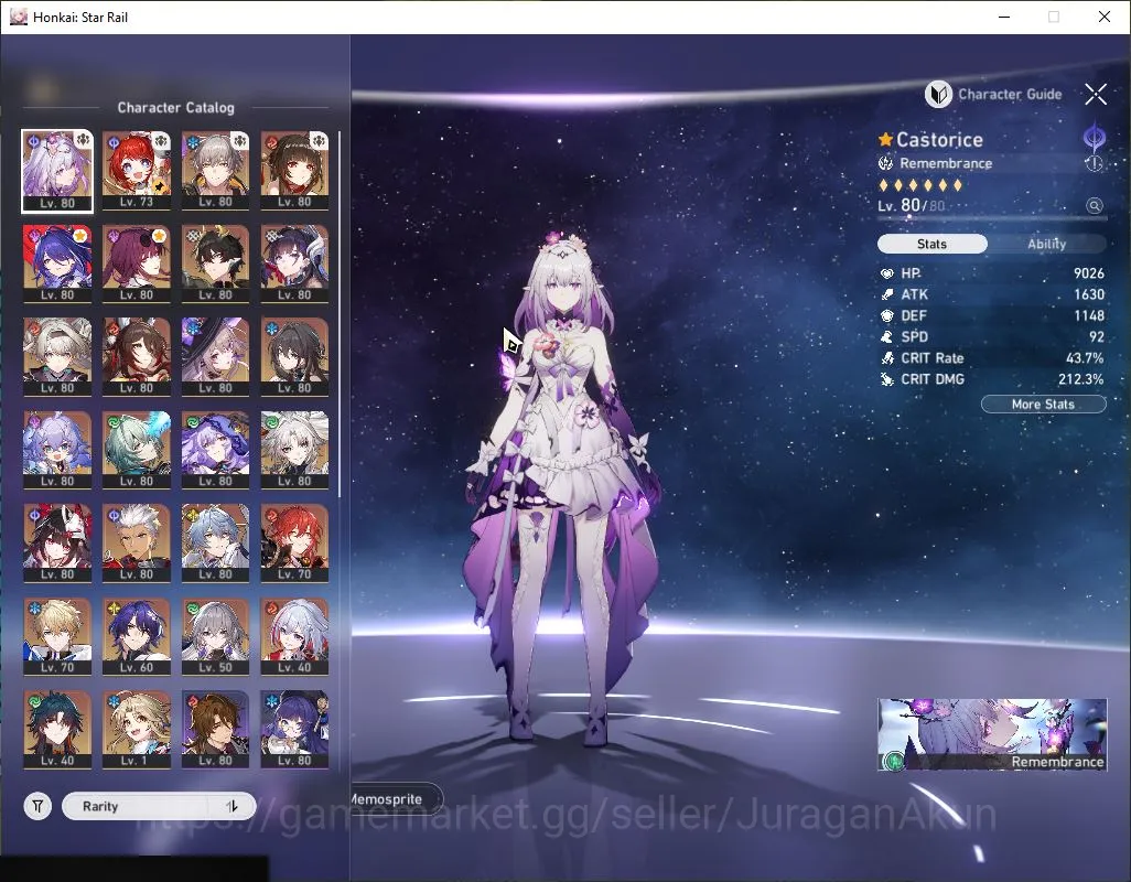 Honkai Star Rail Accounts Mid Game Asia|TL 70|19 Limited 3