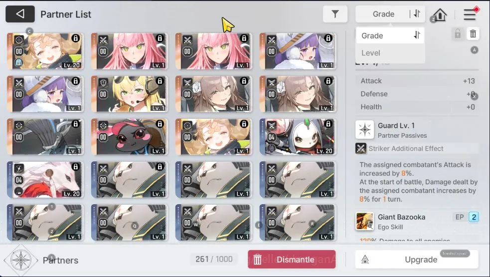 Chaos Zero Nightmare Accounts GLOBAL Lv20|6 SSR (Luke Magna Orlea Renoa Hugo Har image 2
