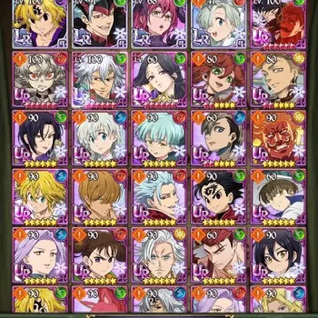 The Seven Deadly Sins: Grand Cross Accounts Others Global|3.26M Power|392Diamonds|4LR:(Nemes,Ban,Etc) 5UR|Full