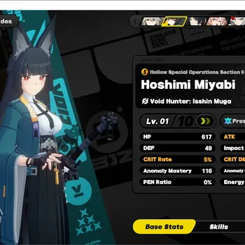 Zenless Zone Zero Accounts Starter ASIA|Starter IK13|2Limit Miyabi,Harumasa + chrSTD Nicole,Piper,Lucy|S1 Chapter 1|MC