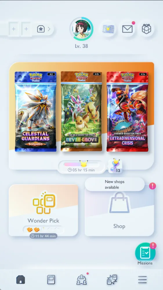 Pokémon TCG Pocket Accounts EN| 2456 Card|90+EX| 4 Crown(Charizard,PokeBall,Ee image 9