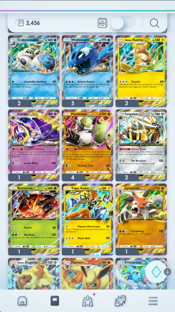 Pokémon TCG Pocket Accounts EN| 2456 Card|90+EX| 4 Crown(Charizard,PokeBall,Ee image 2