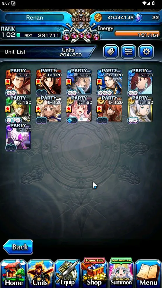 Grand Summoners Accounts Global|Rank 102|11 Ascend[RoyTW,MomoTW,ShunaTW,Liz image 3