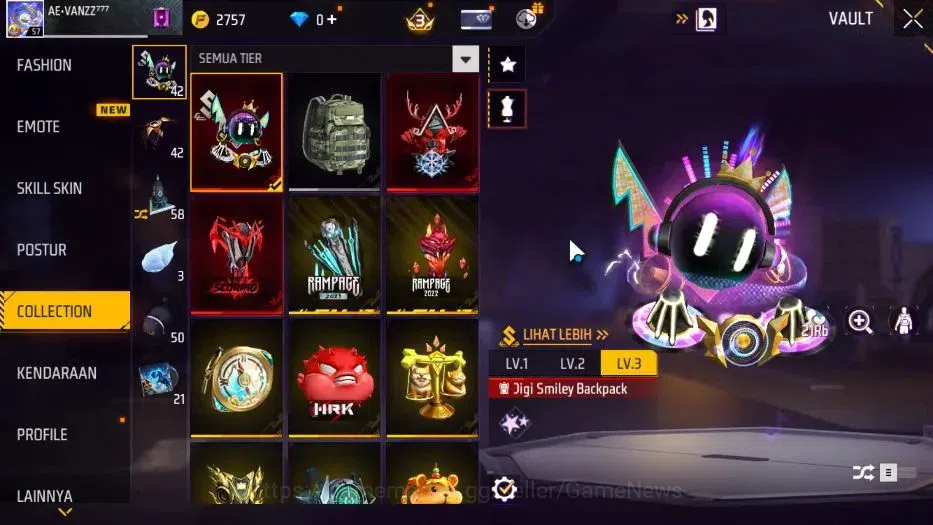 Free Fire Accounts Indonesia |M1887 Sterling Conqueror Lv 7|Katana Hy image 10
