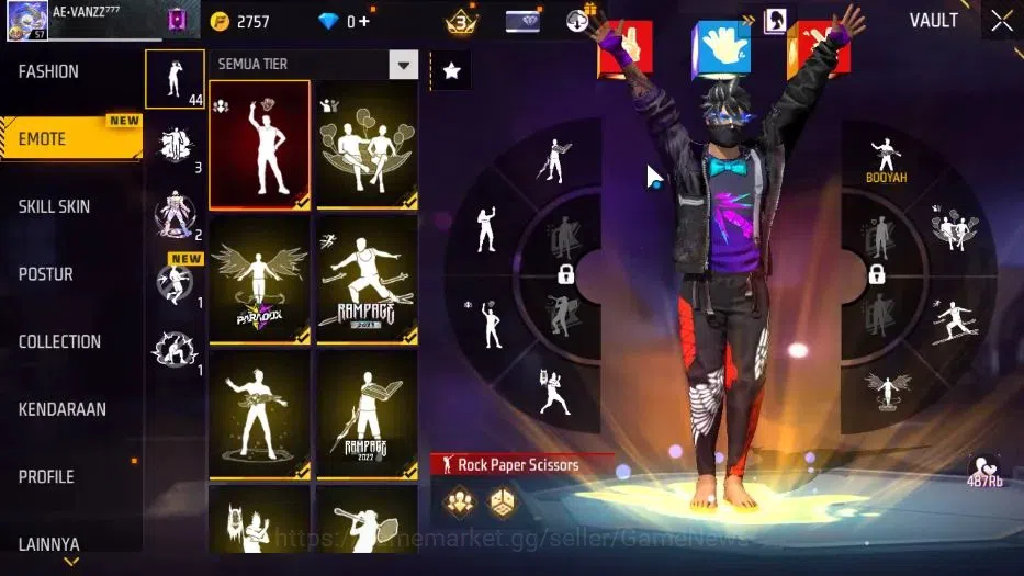 Free Fire Accounts Indonesia |M1887 Sterling Conqueror Lv 7|Katana Hy image 9