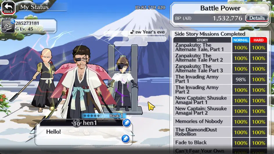 Bleach: Brave Souls Accounts [Global]BP 1,5M|15K Orb|19 MT[TYBW26(Aizen,Ikkaku, image 4