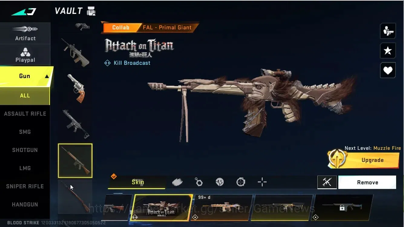 Blood Strike Accounts ASIA|Collab 7DS[QBZ95,KaR98]|14 ULTRA[VAL,BLAST,SP image 20