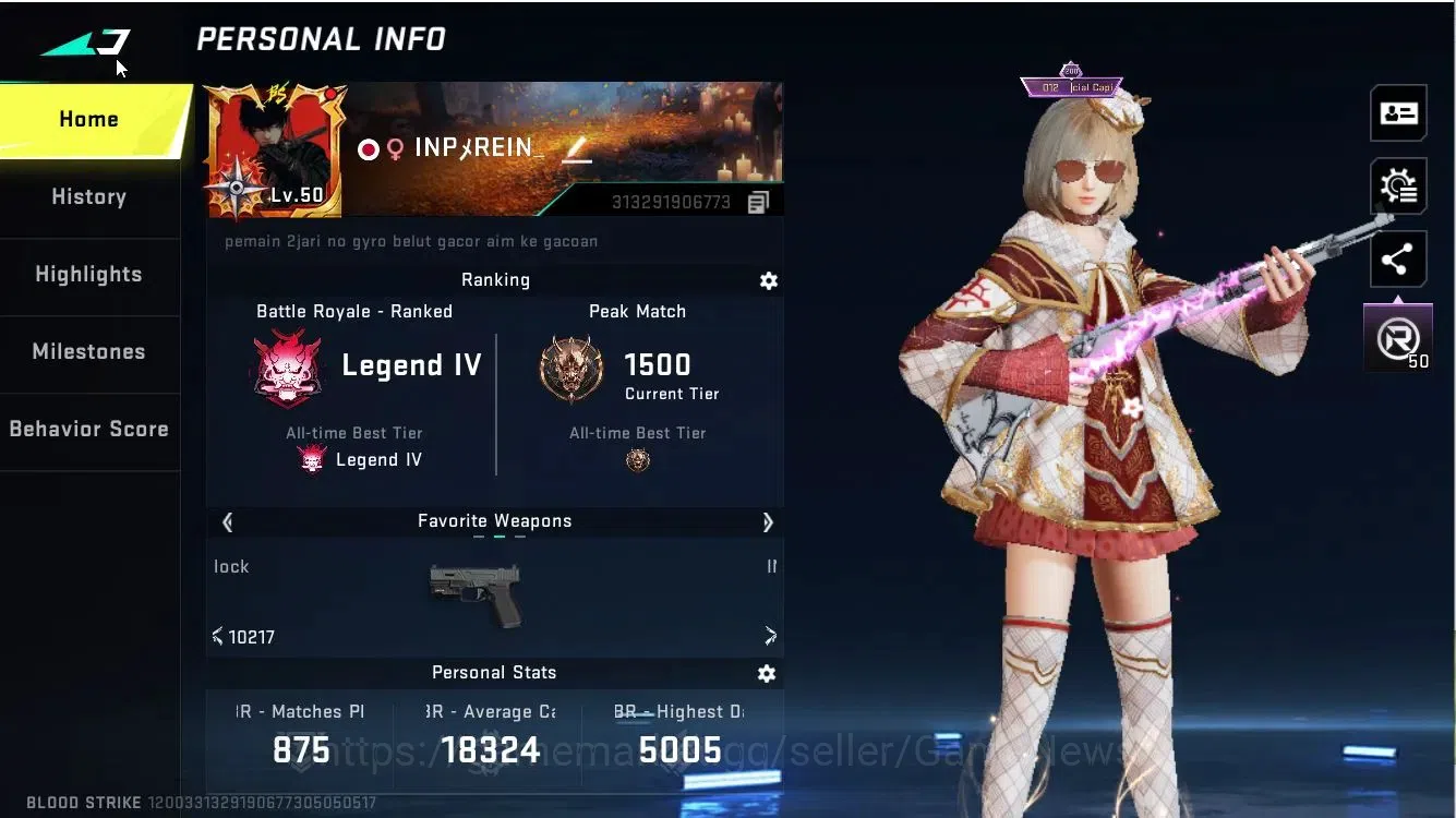 Blood Strike Accounts ASIA|Collab 7DS[QBZ95,KaR98]|14 ULTRA[VAL,BLAST,SP image 3