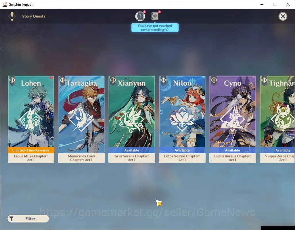 Genshin Impact Accounts ASIA|AR 45|3 Limited + 1(*5Weapon)|Nicole,Escoffie image 14