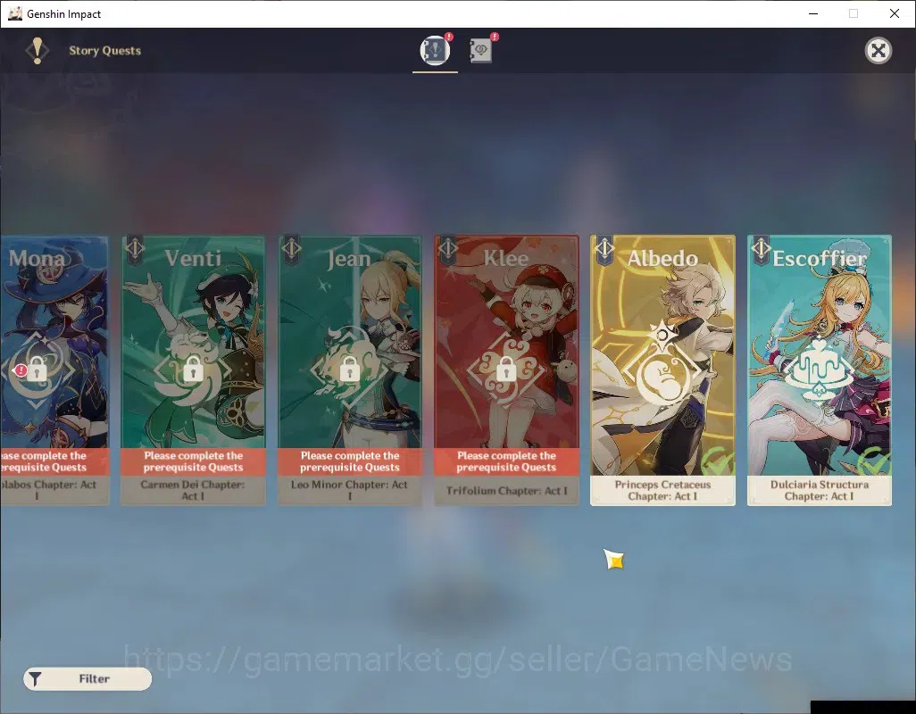 Genshin Impact Accounts ASIA|AR 45|3 Limited + 1(*5Weapon)|Nicole,Escoffie image 16